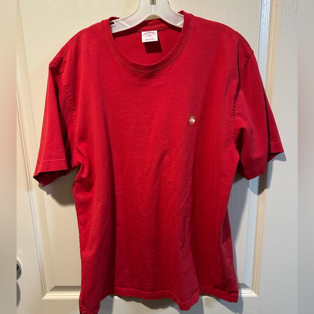 Red Brooks Brothers Short Sleeve Shirt